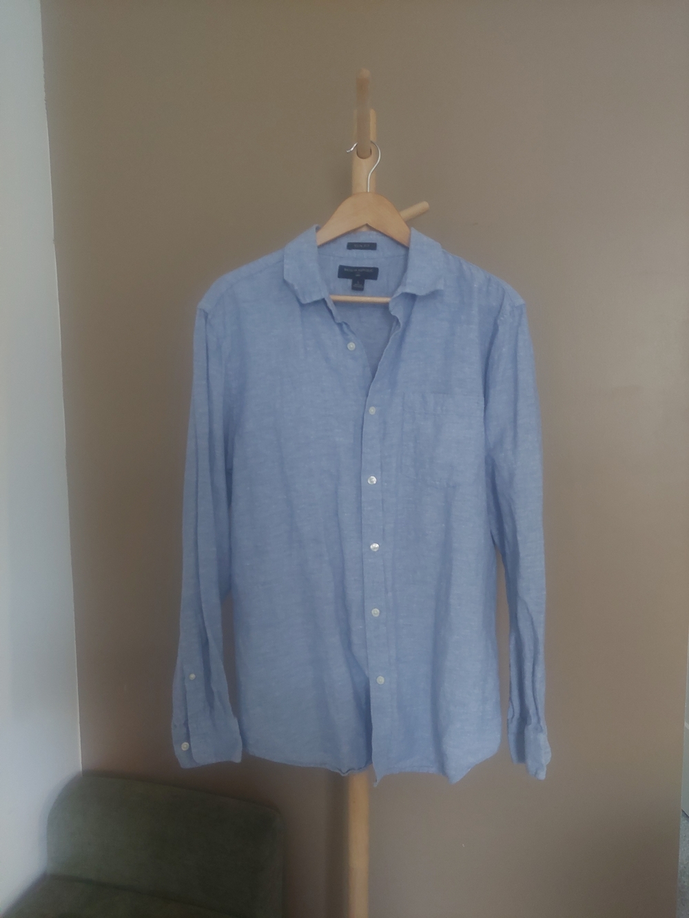 Banana Republic Light Blue Linen Shirt